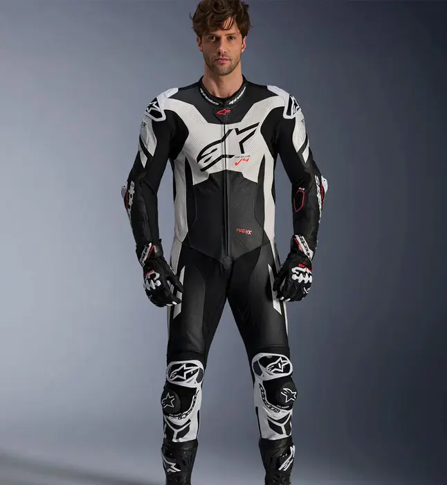 Alpinestars MotoGP PUレザージャケット 黒/白 MACACÃO ALPINESTARS GP PLUS V4 SPRINT 1PC